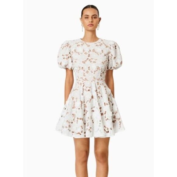 Elliatt White Floral Lace Dress - Picture 2 of 9